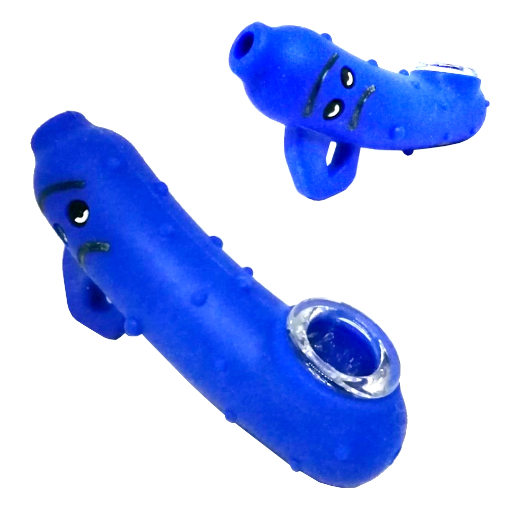 PIPA SILICONA PEPINILLO RICK TONO AZUL