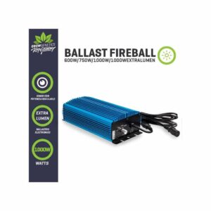 Grow Genetics Balastro Electronico Regulable Fireball 600/1000W Extra Lumen