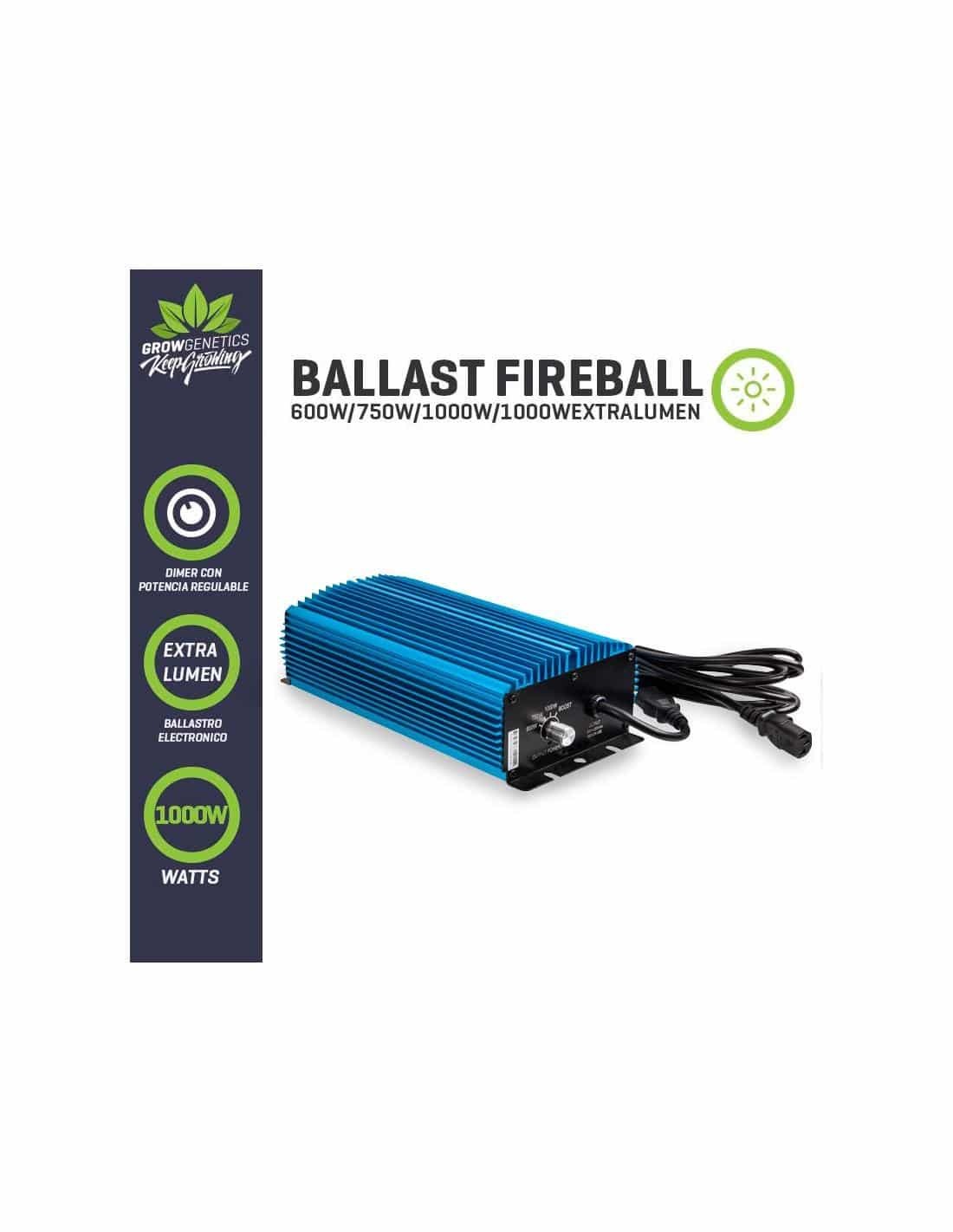 26936-1.jpg Grow Genetics Balastro Electronico Regulable Fireball 600/1000W Extra Lumen