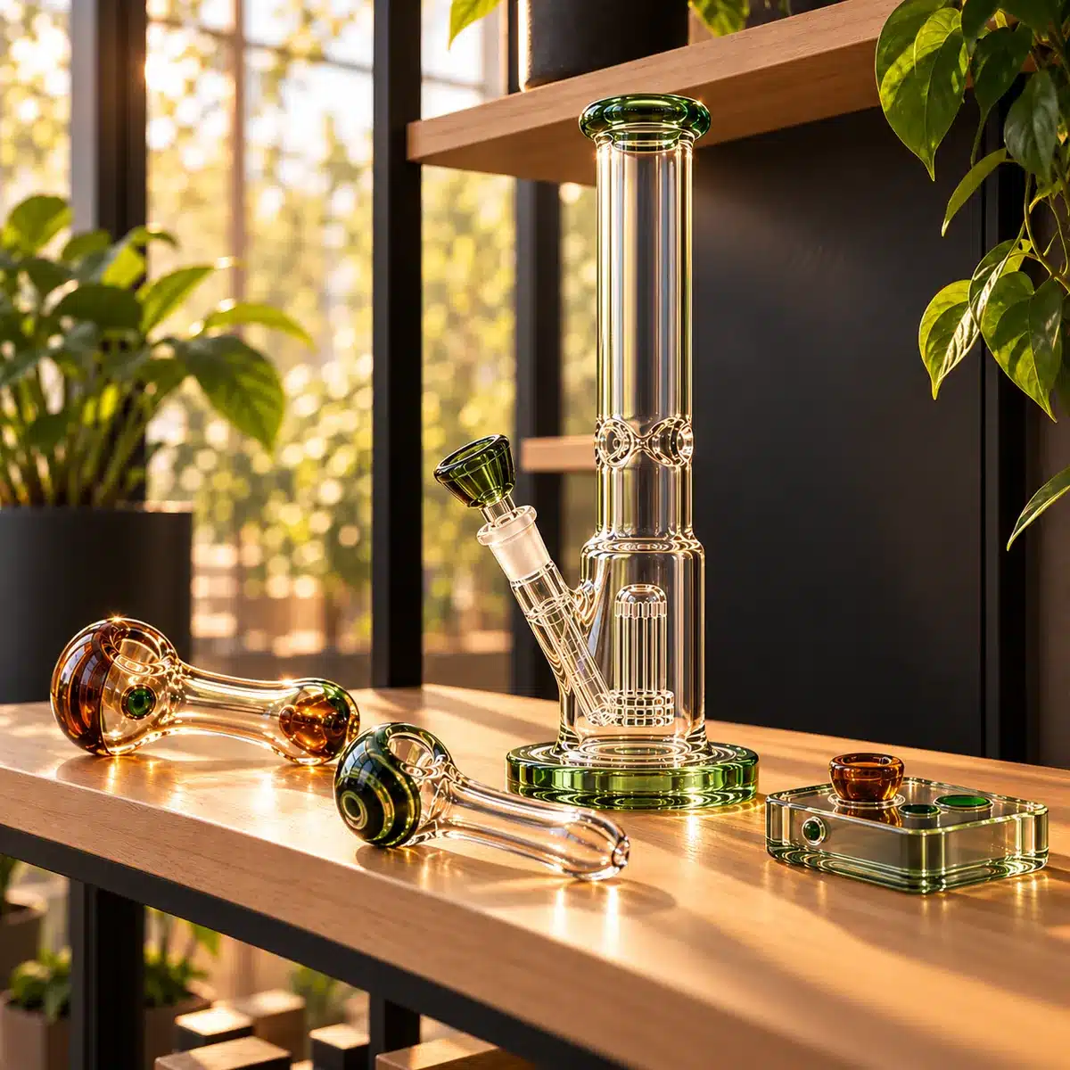 Pipas y bongs de vidrio en Punto Natural